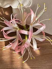 1pc Vintage Palace Style Universe Flower Long Tassel Faux Hair Clip, Suitable For Women's Daily, Date, Party Wear (Adhere Using Glue On The Back) - Multicolor - View 15