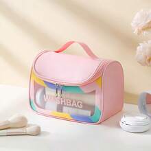 Portable Handheld Mother & Baby Travel Storage Bag, PVC Transparent Visible Toiletry Bag, Baby Bath & Care Products Organizer Bag, Suitable For Home And Outdoor Use - Multicolor - View 14