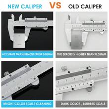 High Precision 0‑150mm Vernier Caliper, Clear Scale Stainless Steel Measuring Tool, 0.02mm Accuracy, With Storage Box, For Engineering Model Making Home Workshop Daily Measuring Tasks - Silver - View 6