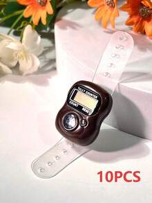 Mini Electronic Finger Counter/Ring-Shaped Manual Counter, Random Color Tasbih, Compact & Cute, Easy To Use, Suitable For Knitting, Prayer Counting, Etc. - Multicolor - View 35