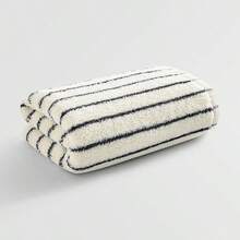 Black And White Striped Bathroom Hand Towel, Vintage Kitchen Decor, Guest Use, 14 Inches X 29 Inches - Black - View 8