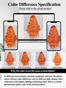 28 Inch White Curly Wavy Synthetic Wigs For Women Heat Resistant Long Body Wave Wigs With Middle Part Perfect For Cosplay, Daily Party Use - Multicolor - View 6