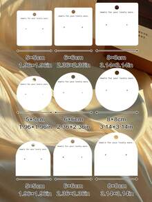 Customized Earring Display Cards, Personalized Jewelry Packaging Cards, Multiple Shapes And Sizes Available, Suitable For Studs And Dangle Earrings, Handmade Jewelry Display Tags (Jewelry Not Included) - Customized Display Card - View 5