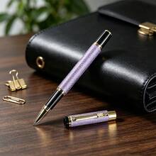 Luxurious Neutral Pen - Elegant Metal Signature Pen / Smooth Writing / Suitable For Office Use, Business Gifts And Professional Signatures (Adult Administrative Pen) - Pen - View 4