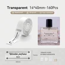 Niimbot D11 D110 D11H D110M D101 Label Printer Transparent Label Paper Self-Adhesive Portable Thermal Waterproof Oil-Resistant Label Tape Official Replacement Transparent Paper - View 10