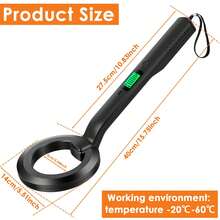 Handheld Metal Detector For Gold And Jewelry With LCD Display, Waterproof Pinpointer Metal Detector For Gold, Jewelry, Treasure Hunting, And Mining - Black - View 3