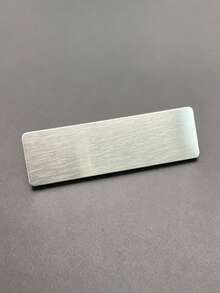Label Nama Baja Tahan Karat Ukiran Laser Kustom, Label Nama Ukiran Personalisasi dengan Pin Belakang, Lencana ID Baja Tahan Karat Universal - Cocok untuk Pekerjaan, Sekolah, atau Acara, Label ID Personalisasi, Bahan Logam dengan Pin Belakang, Hingga 20 Karakter - beraneka warna - View 6