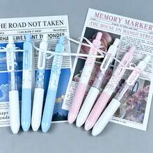 0.5mm ST Sweetheart Ballet Sea Island Ballet Click Pen, Bow Ribbon Decor Neutral Pen, Student Stationery Highly Attractive Clickable Black Ink Pen For Office Writing - Rectangle - View 7