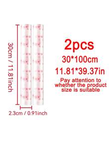 1 Roll EVA Material Fresh Cherry Blossom Pattern Drawer Liner, Waterproof And Stain-Resistant, Multi-Purpose Cabinet Drawer Liner, Suitable For Kitchen, Storage Cabinet, Refrigerator, Shelf, Divider, Lining - Cherry Blossom Pattern - View 11