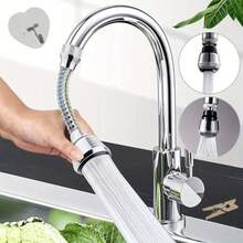 Aksesori Kepala Semprot Keran Dapur Fleksibel, Selang Ekstensi Keran Universal Anti-Percikan, Nosel Semprot Wastafel yang Dapat Diputar, Peningkat Tekanan Hemat Air untuk Mencuci Sayuran dan Membersihkan Wastafel - MultiWarna - View 4