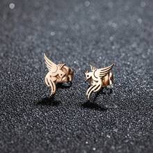 1 Pair Phoenix Bird Earrings Stainless Steel Mythical Animal Ear Jewelry Gift For Women Animal Lucky Ear Jewelry - GED510 - View 4