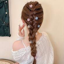 5pcs Elegant Floral Hair Clips Set, PVC Material, Fashion Hair Clips, Suitable For Decorating Front And Sides Of Hair, Exquisite Texture - Multicolor - View 5