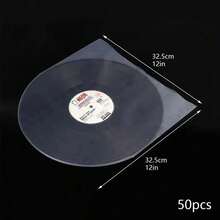 20 Inner Sleeves Record Inner Bags Transparent PVC Outer Sleeves No Flap Design Suitable For 12-Inch/10-Inch/7-Inch LP Records And Singles Anti-Static Anti-Scratch - Inner Sleeves - View 7
