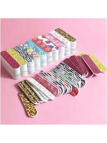 Mini Double-Sided Durable Portable Nail File, Suitable For Manicure And Pedicure, Compact Design For Natural And Artificial Nails, Colorful Nail And Foot Care Tool - Multicolor - View 2