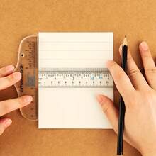2Pcs Clear Acrylic T-Square Ruler For Easy Reference While Crafting Must-Have T-Square Ruler To Get Things Straight On Paper Cards - A - View 1
