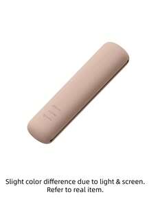 Portable Silicone Makeup Brush Holder - Soft Stylish Travel Cosmetic Tool Organizer - Apricot - View 11