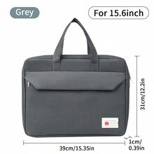 DANYCASE 15.6 吋筆電保護套，附名片插槽，相容 Neo 13" A3404、Air 13.6 A2681 A3113、Air15 A2941 A3114，耐用手提公事包，附前拉鍊口袋 - 灰色-A - 查看 10