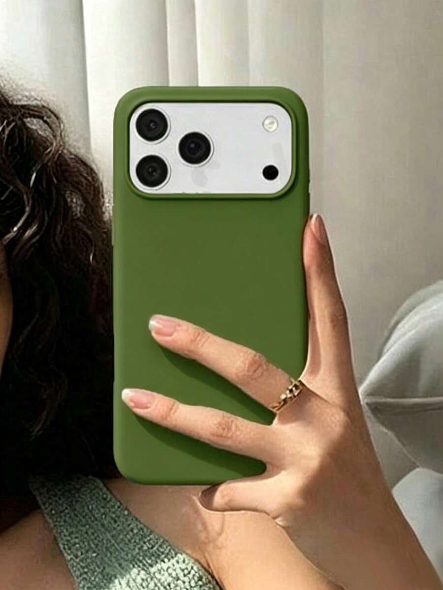 بطانية هاتف من السيليكون السائل ثلاثي الطبقات بتغطية كاملة من المطاط الناعم، متوافق مع آيفون 17 برو 17 برو ماكس 17، لون صيفي منعش، غلاف واقي مقاوم للصدمات مع بطانة من الألياف الدقيقة المقاومة للخدش، متوافق مع آيفون 13 11 16 برو ماكس 15 14 بلس 12 ميني XS ماكس 7 8 بلس - أخضر فاتح - مشاهدة 1