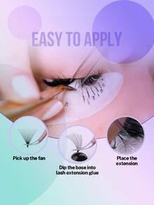 ARTSTAR 5D/6D/8D Pointy Base Short Stem Premade Russian Volume Fans Faux Mink Premade Eyelash Extensions Makeup Cilios - D - View 5