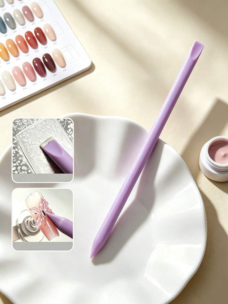 1pc Double-Ended Soft Material Nail Art Mixing Stick, Multi-Purpose ...