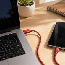 2入 Krtlhe 65W USB 轉 Type-C 軟矽膠超快充傳輸線 通用高功率充電線 3A USB C 線 相容於華為 - 淺藍色 - 查看 4