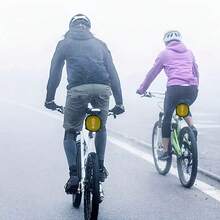 Bicycle Tail Light Bag, Bicycle Saddle Bag With 30 LED Reflective Lights, Suitable For Bicycles And Scooters, With Remote Control, Multi-Directional Turn Signal Bag, USB Rechargeable - Yellow - View 3