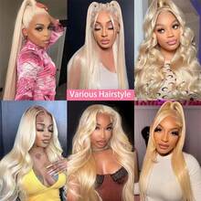MECRY Mscathy Adult Medium Short Wigs 180% Density HD 5x5 Lace Closure Brazilian Human Hair - Pre-Trimmed Straight Hair With Dark Roots, Glueless Gradient, Vacation Style - S613 - View 10