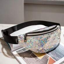 Personalized Fashion Waterproof Fanny Pack PU Large Capacity Wallet Holiday Travel Outdoor Running Shoulder Bag Women's - Multicolor - View 16