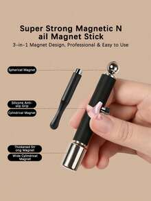 1pc Extra-Large High-Strength Magnet, Designed With A Combination Of Silicone Cylinder Magnets And Magnetic Beads To Enhance Magnetic Force, Instantly Creating A Cat-Eye Effect, Specially Designed For High-Gloss Cat-Eye Gel - Multicolor - View 7