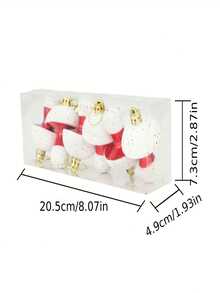 3pcs [2D Flat] 2.76inch 6pcs Tree Toppers Party Decorations Christmas Gifts Home Decor - Multicolor - View 3