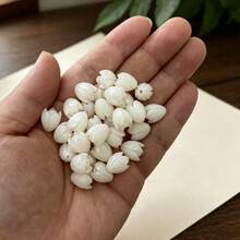 10X12mm 25pcs Composite Resin Coral Flower Beads, Pikake Flower Beads, Carved Jasmine Flower Beads - 25pcs-coral Flower Beads - View 18