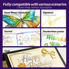 Guangna New 20 Colors Glitter Markers, Smooth Writing With Sparkling Effect, Suitable For Your Special Art Creation & Painting, Especially Perfect For Holiday, Birthday Gift Writing - Sets - View 8