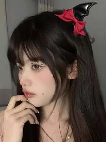 2/1pc Halloween Wings Bow Hair Clips For Women, Halloween Back To School Season Costume Hair Accessories - Multicolor - View 4