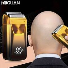 600mAh Electric Shaver, Beard Trimmer, Hair Clipper, Shaving Kit, Men's Razor, Men's Grooming Set, Holiday Gift - Gold - View 9