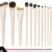 11pcs Professional Makeup Brush Set, All-In-One For Base, Eye And Lip Makeup, Fluffy Bristles For Even Powder Application, Natural And Seamless Finish, Large Capacity Multi-Function, Dustproof Waterproof Easy To Clean, Portable And Compact, Space-Saving, Sturdy And Durable No Assembly Required, Fashionable Modern Minimalist Design, Suitable For Vanity, Makeup Room, Bathroom Counter, Bedroom Desk, Dorm Desk, Office Use, Multi-Scenario Application, Also Great For Makeup Tools And Beauty Tools Storage - Multicolor - View 7