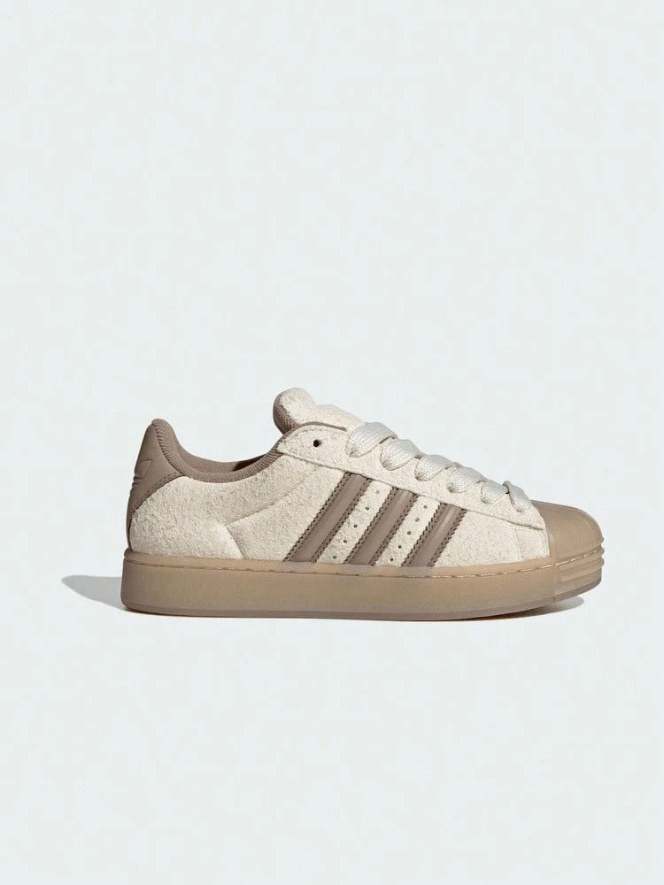 Adidas Originals Unisex ORIGINALS SUPERSTAR ST Classic Shell Toe Suede Upper Shoes KJ4688 - Beige - View 1