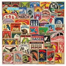 SCXXBSW 50pcs Vintage Inspirational Animal Poster Stickers, Retro Sign Style With Motivational Slogans, Waterproof Aesthetic Stickers For Journal, Scrapbook, Luggage, Notebook, Skateboard DIY Decoration - Multicolor - View 12