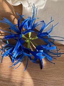 1pc Vintage Palace Style Universe Flower Long Tassel Faux Hair Clip, Suitable For Women's Daily, Date, Party Wear (Adhere Using Glue On The Back) - Multicolor - View 16