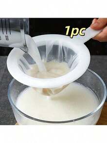 1/3pcs Fine Mesh Kitchen Strainer, Home Soy Milk Filter: Multi-Functional Durable, Suitable For Tea, Juice, Flour, Christmas New Year Party Kitchen Essential Cooking Baking Tool - Multicolor - View 11