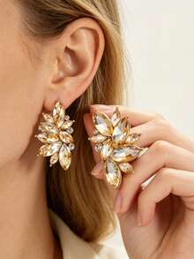 1 Pair Fashionable Personalized Elegant Earrings, Suitable For Women's Daily Commute - Champagne - View 8