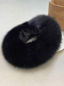 Winter Fluffy Open Top Hat Faux Fox Fur Hat Band Thickened Warm Faux Fur Brimless Hat - Multicolor - View 16