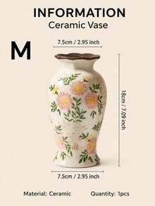 1pc Vintage French Country Style Ceramic Vase For Hydroponic Fresh Flower Arrangement, Rose, Living Room Dining Table Decor Ornament With Premium Feel, Suitable For Living Room Decor, Room Decor, Holiday Gift, Aromatherapy Candle, Birthday Wedding Newlywed Gift Souvenir Ornament - Pink Chrysanthemum - View 14