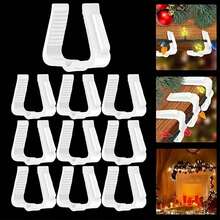 10pcs Plastic Light Clips - Christmas Halloween Decoration Hooks, Suitable For Gutters, Fences, Eaves | Outdoor Indoor Yard Party Decoration Hanging Clips - Multicolor - View 4