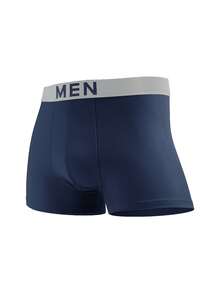 15 Pcs Men's Solid Color Soft Boxer Briefs, Fashion And Comfort, Suitable For Wearing In All Seasons, Lightweight, Leisure At Home, Innovative Design. - Multicolor - View 2