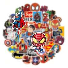 Hasbro 50pcs Marvel Luggage Graffiti Stickers Brand Guitar Fretboard Stickers Car Computer Stickers Decoration - Multicolor - View 4