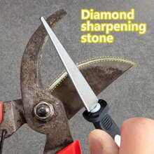 Professional Grade Diamond Sharpening Stone - Double-Sided Flat, Suitable For Scissors, Garden Tools And Knives - Durable Metal Body, Ergonomic Handle, Non-Scratch Fast Sharpening Design, Sharpener | Sturdy Construction, Sharpener - Multicolor - View 1