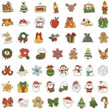 50PCS Christmas Theme Stickers Aesthetics Stickers For Scrapbooking, Diary, Laptop, Bumper, Skateboard, Water Bottle, Computer, Hard Hat, Car Stickers And Decals - J - View 4