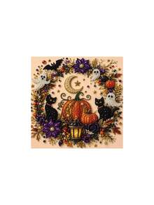 Halloween & Christmas Theme Diamond Painting DIY Kit, 5D Diamond Art, Handmade Rhinestone Painting, Create Beautiful Patterns With Your Own Hands, Home Leisure Craft, Perfect For DIY Lovers, Healing Handmade Gift Suitable For All Seasons. These Kits Make Creative, Thoughtful Gifts For Holiday Parties, Gift Exchanges, Or Festive Presents For Friends And Family. - Multicolor - View 11