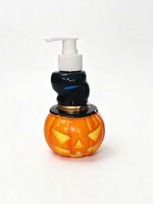 1pc Halloween Pumpkin Shaped Dispenser Bottle 350ml Jack-O'-Lantern With Witch Hat Design, Shampoo Body Wash Hand Soap Universal Storage Empty Bottle, Halloween Bathroom Decor Gift Container, Halloween Gift, Refillable - Orange - View 10