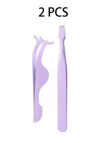 3PCS/2PCS/1PC Seahorse-Shaped Pointed & Flat Head Tweezers Set, False Lash Tweezer Set, Eyelash Tools Precise Grip Easy To Use, Lash Supplies Effortless Application For False Eyelash Extensions, Makeup Tools, Home Essential, Travel Portable, Vanity Accessories - Multicolor - View 11